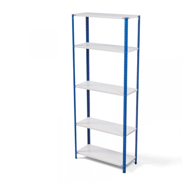 Стеллаж металлический ТС Лайт, синие стойки, 2500x1000x300 мм. Полки: 5 шт. металл (ТС 220100305с) HV Market