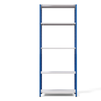 Стеллаж металлический ТС Лайт, синие стойки, 2500x1000x300 мм. Полки: 5 шт. металл (ТС 220100305с) HV Market