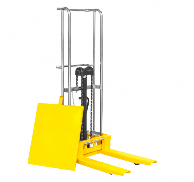 Штабелер гидравлический PJ4150 (400 кг; 1,5 м; с вилами и площадкой) SMARTLIFT HV Market