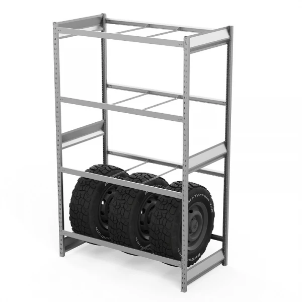 Стеллаж грузовой СГ Ультра (2500х1500х600) 4 яруса, без настила, для шин, дисков, колес HV Market