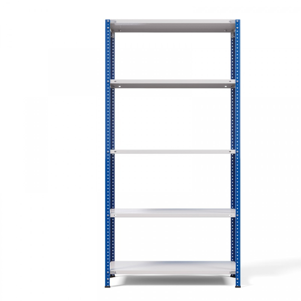 Стеллаж металлический ТС Лайт, синие стойки, 2000x1000x300 мм. Полки: 5 шт. металл (ТС 200100305с) HV Market