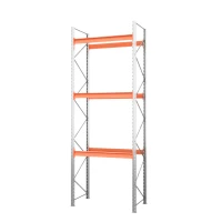 Стеллаж металлический паллетный 5000х1800х1100 мм. Ярусы: пол+3 HV Market