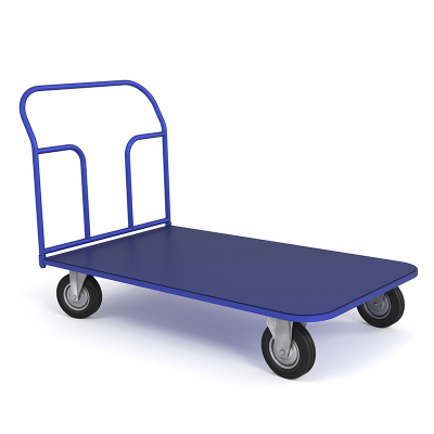 Тележка платформенная ТП 10 (800x1800) г/п 450 кг.160 черная резина HV Market