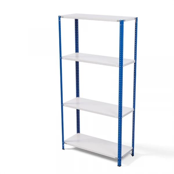 Стеллаж металлический ТС Лайт, синие стойки, 2200x1000x300 мм. Полки: 4 шт. металл (ТС 220100304с) HV Market