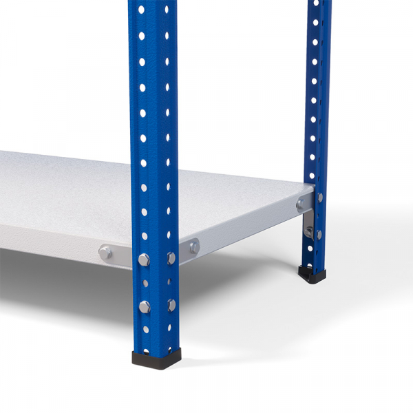 Стеллаж металлический ТС Лайт, синие стойки, 2200x1000x300 мм. Полки: 4 шт. металл (ТС 220100304с) HV Market