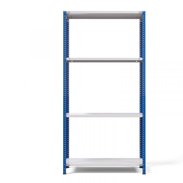Стеллаж металлический ТС Лайт, синие стойки, 2200x1000x300 мм. Полки: 4 шт. металл (ТС 220100304с) HV Market