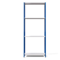 Стеллаж металлический ТС Лайт, синие стойки, 2500x1000x300 мм. Полки: 4 шт. металл (ТС 220100304с) HV Market
