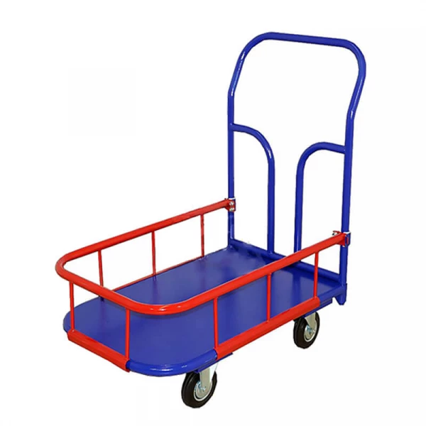 Тележка платформенная с бортиком 150 мм.ТПБ 10 (800х1800) г/п 550 кг.200 черная резина HV Market