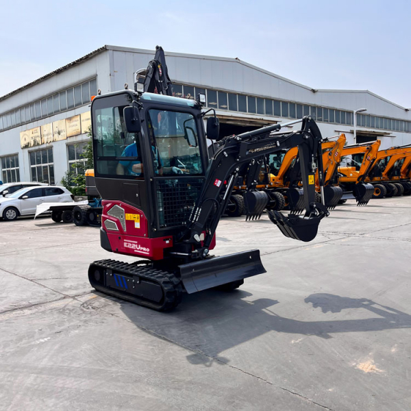 Мини-экскаватор QUADTRAC E22U PRO (2.2т, кабина, A/C, квикаплер, бур, 3 ковша) HV Market