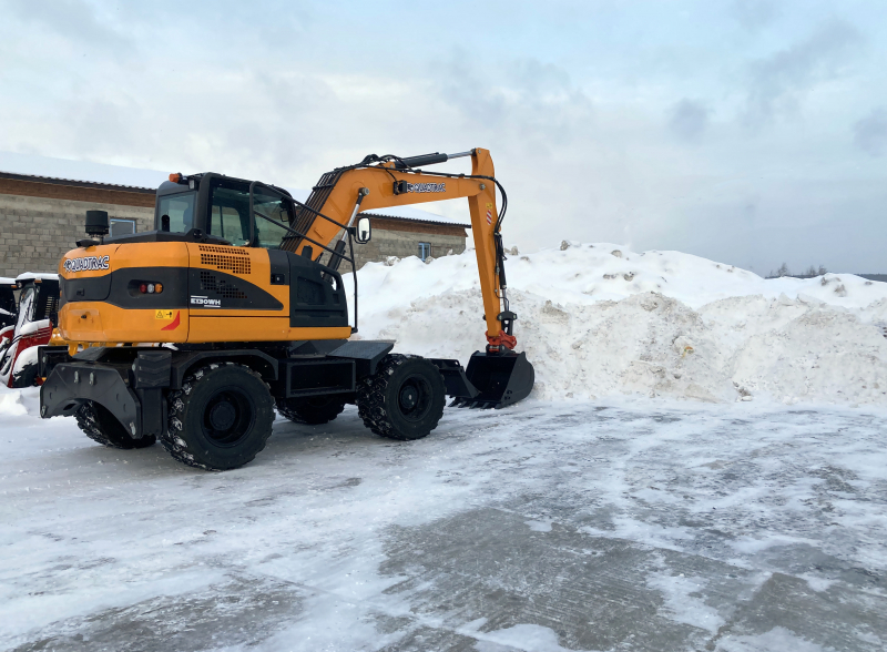 Мини-экскаватор QUADTRAC E130WH (12т, кабина, квикаплер, Желтый 2023 год) HV Market