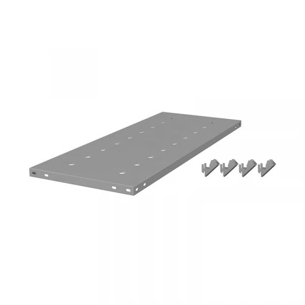 Полка ТСУ 1200/400/300 перфорированная с кронштейнами, набор HV Market