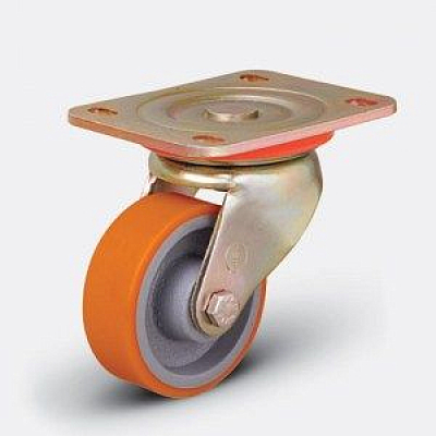 Колесо большегрузное полиуретановое ED01 VBP ⌀ 100 поворотное HV Market