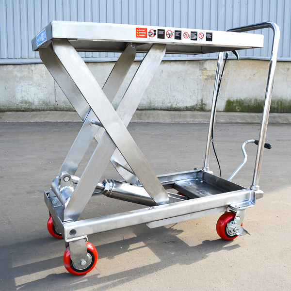 Гидравлический подъемный стол передвижной из нержавеющей стали OXLIFT OXF50-STEEL 900 мм 500 кг HV Market