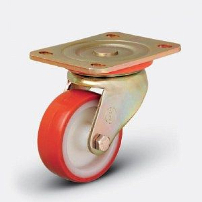 Колесо большегрузное полиуретановое ED01 ZBP ⌀ 200 поворотное HV Market