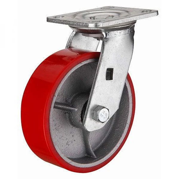 Колесо большегрузное полиуретановое поворотное SCP 42 ⌀100