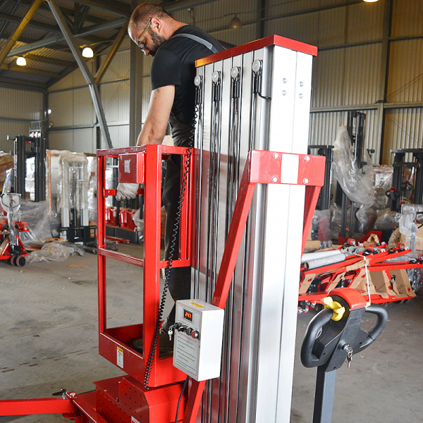 Самоходный одномачтовый подъемник ZXE-1-090 OXLIFT 9000 мм 125 кг HV Market