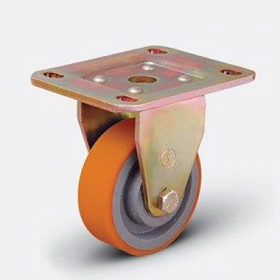 Колесо большегрузное полиуретановое ED02 VBP ⌀ 200 неповоротное HV Market