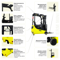 Электрический мини-погрузчик YETT ERM13 mini M300 HV Market