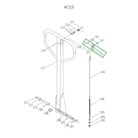 Рычаг управления режимом работы для гидравлических тележек JC20 HV Market