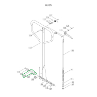 Ось нажимного ролика для гидравлических тележек JC20 HV Market