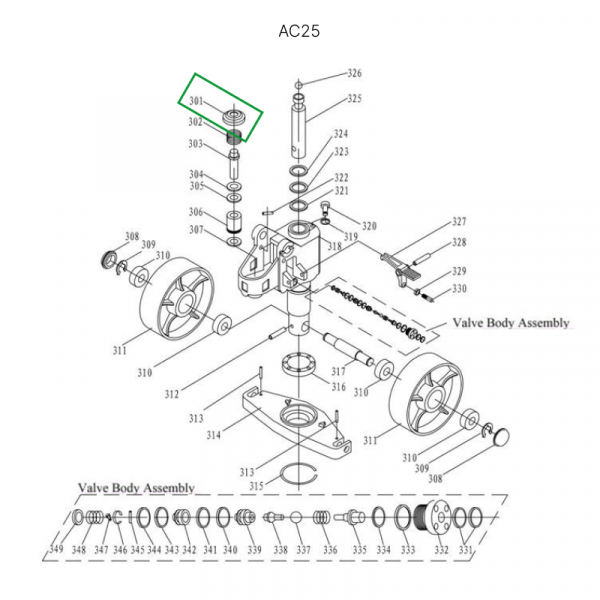 Крышка пружины возвратной для гидравлических тележек JC20