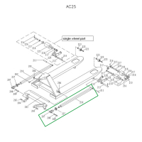 Подвильная тяга для гидравлических тележек AC25 1500 мм HV Market