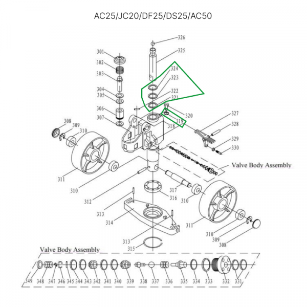 Ремкомплект для гидроцилиндра 35 мм
