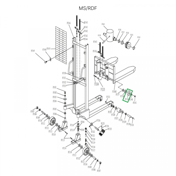 Ролик каретки для MS1016/RDF1016 HV Market