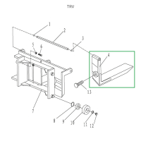 Вила для ручного штабелера для TRV1516 HV Market